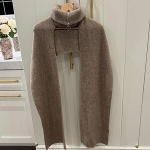 Zara Ribbed Turtleneck Scarf  – Size M